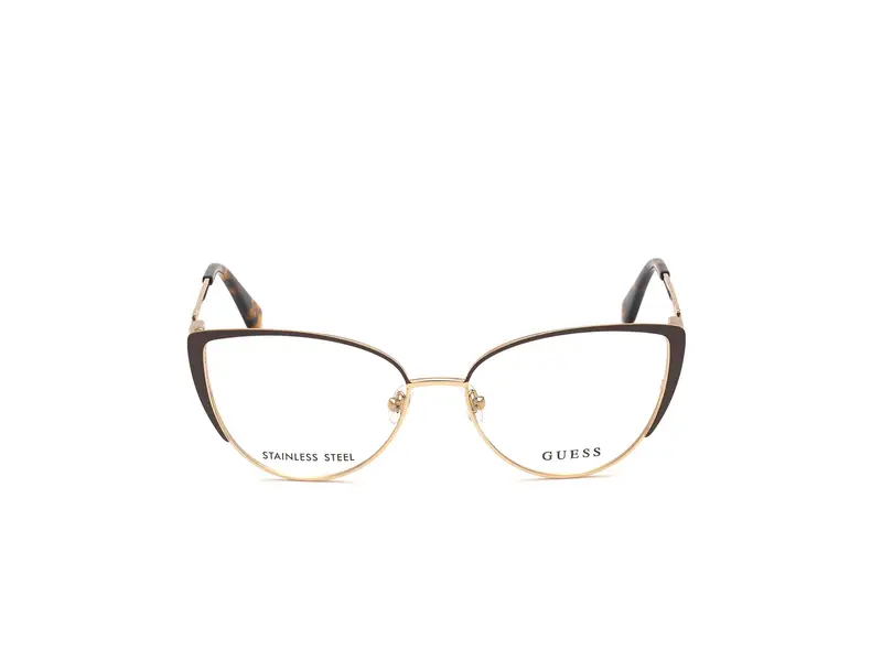 Guess Donna GU2813 049 Montature da vista Metallo Marrone Cat Eye Normale miniatura 2
