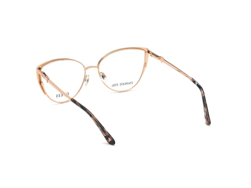Guess Donna GU2813 058 Montature da vista Metallo Beige Cat Eye Normale miniatura 3