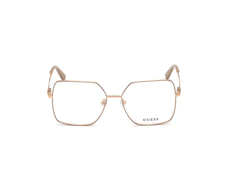 Guess Donna GU2824 059 Montature da vista Metallo Beige Squadrata Normale miniatura 2