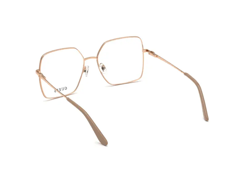 Guess Donna GU2824 059 Montature da vista Metallo Beige Squadrata Normale miniatura 3