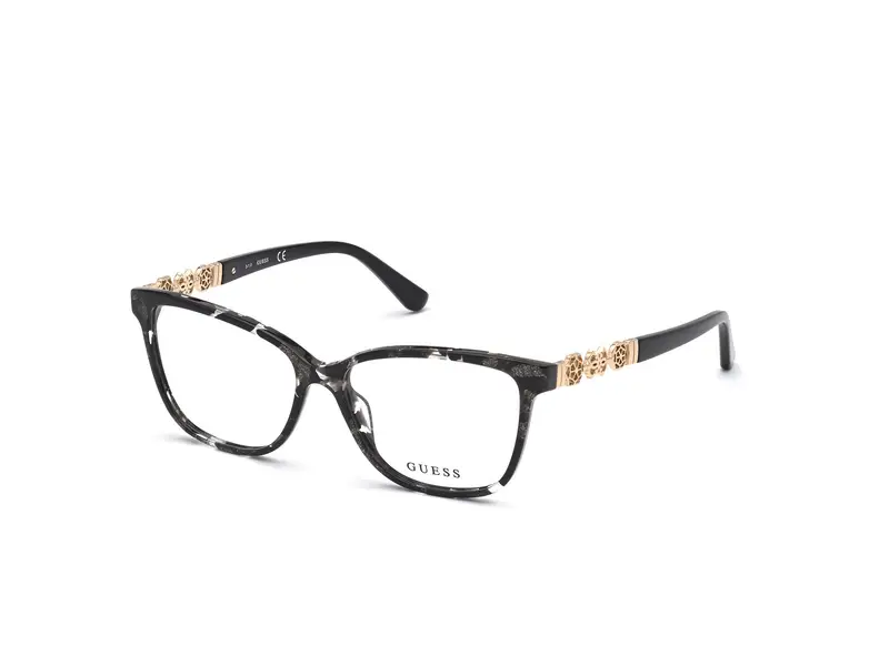 Guess Donna GU2832 005 Montature da vista Acetato Nero  Squadrata Normale