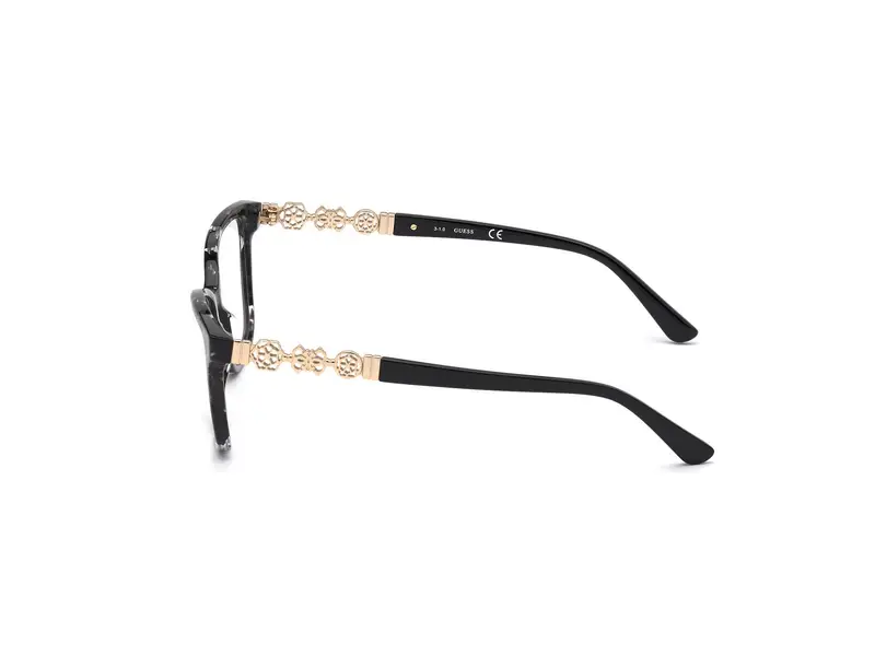 Guess Donna GU2832 005 Montature da vista Acetato Nero Squadrata Normale miniatura 2