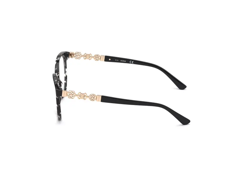 Guess Donna GU2834 005 Montature da vista Acetato Nero Rotonda Normale miniatura 2