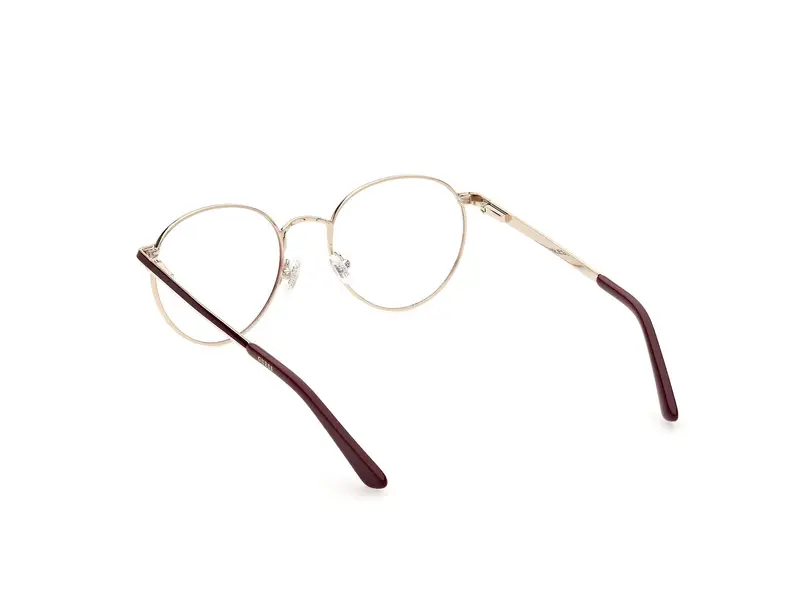 Guess Donna GU2868 071 Montature da vista Metallo Bordeaux Rotonda Normale miniatura 3
