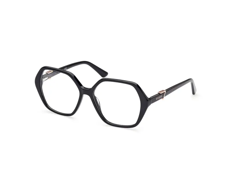 Guess Donna GU2875 001 Montature da vista Acetato Nero Geometrica Normale