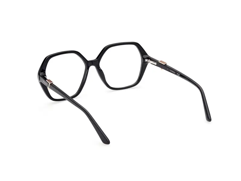 Guess Donna GU2875 001 Montature da vista Acetato Nero Geometrica Normale miniatura 3