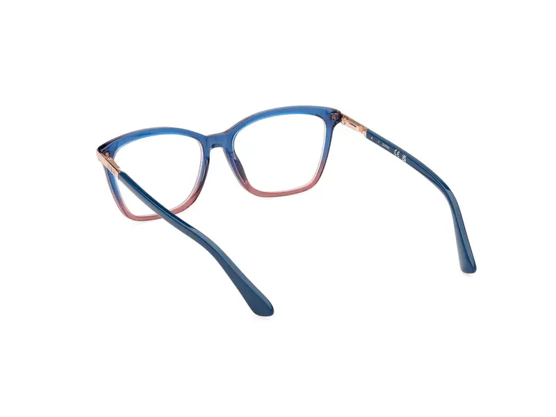 Guess Donna GU2880 092 Montature da vista Acetato Blu Squadrata Normale miniatura 3