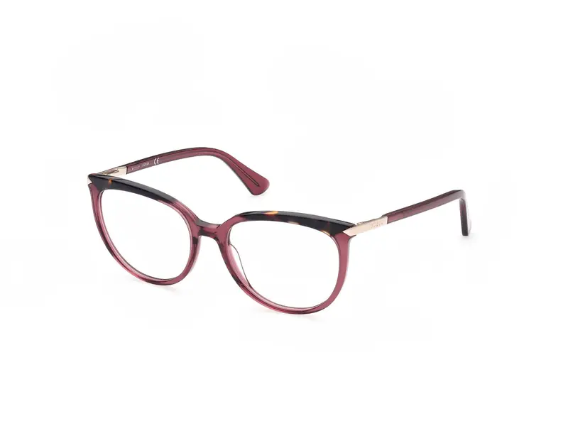 Guess Donna GU2881 069 Montature da vista Acetato Bordeaux  Rotonda Normale