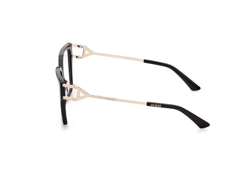 Guess Donna GU2910 001 Montature da vista Acetato Nero Squadrata Normale miniatura 2