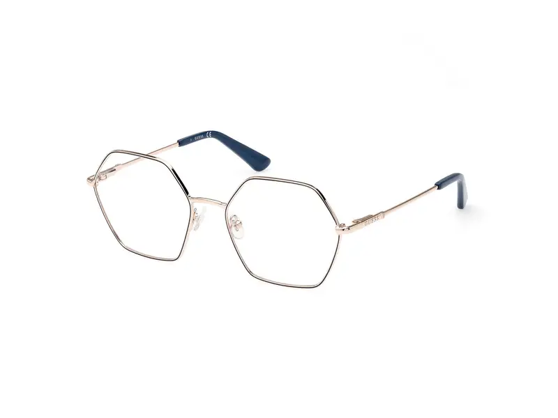 Guess Donna GU2934 092 Montature da vista Metallo Blu  Geometrica Normale