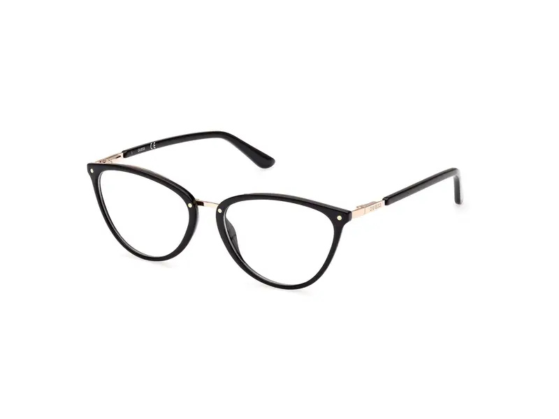 Guess Donna GU2957 001 Montature da vista Iniettato Nero  Cat Eye Normale