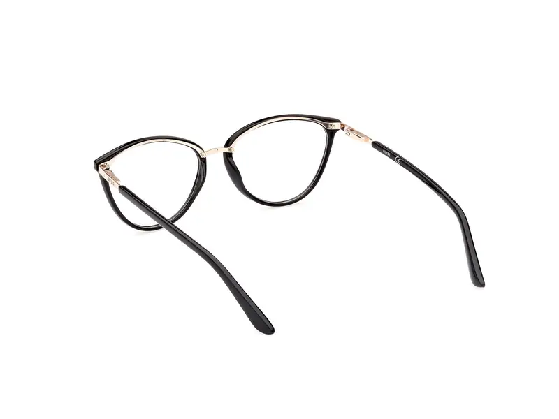 Guess Donna GU2957 001 Montature da vista Iniettato Nero Cat Eye Normale miniatura 3