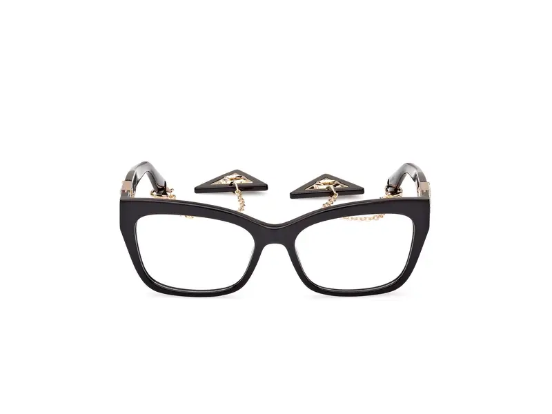 Guess Donna GU2960 001 Montature da vista Acetato Nero Squadrata Normale miniatura 2