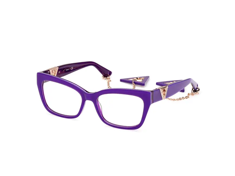 Guess Donna GU2960 081 Montature da vista Acetato Viola  Squadrata Normale