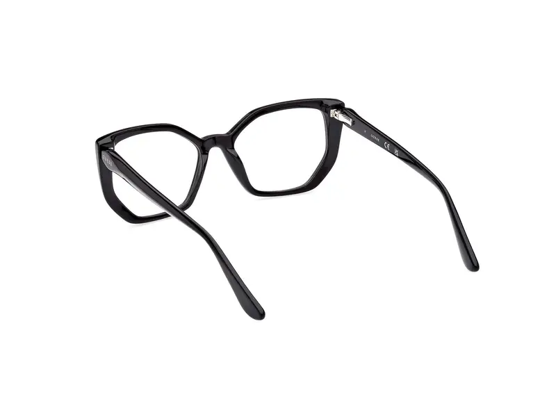Guess Donna GU2966 001 Montature da vista Acetato Nero Geometrica Normale miniatura 3