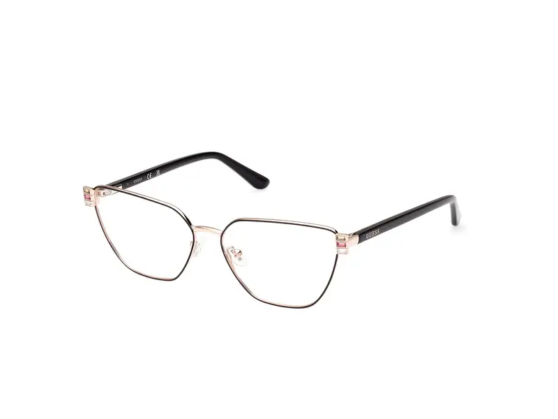 Guess Donna GU2969 005 Montature da vista Metallo Nero  Farfalla Normale