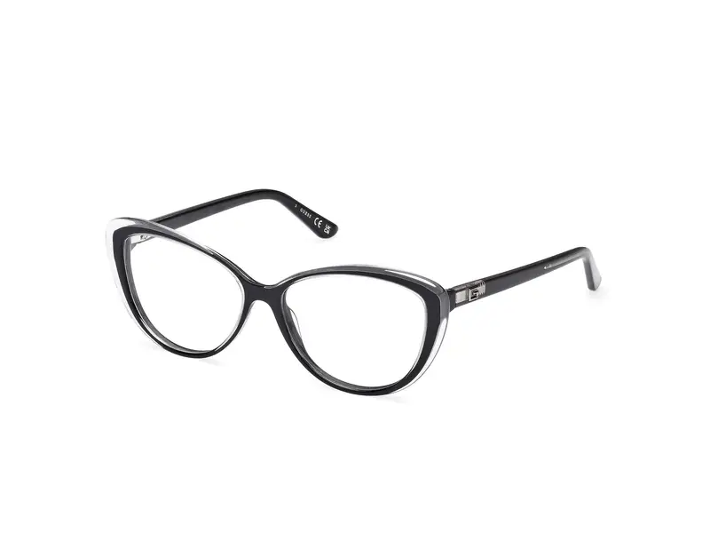 Guess Donna GU2978 005 Montature da vista Acetato Nero Cat Eye Normale