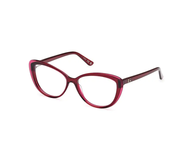 Guess Donna GU2978 069 Montature da vista Acetato Bordeaux  Cat Eye Normale