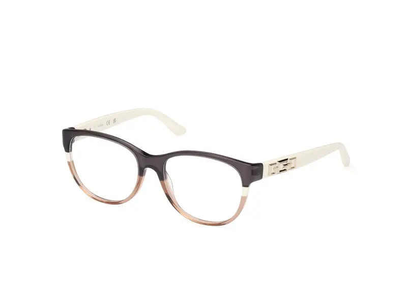 Guess Donna GU2980 020 Montature da vista Acetato Grigio  Rotonda Normale