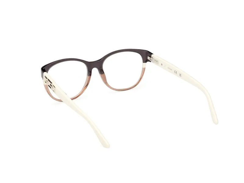 Guess Donna GU2980 020 Montature da vista Acetato Grigio Rotonda Normale miniatura 3