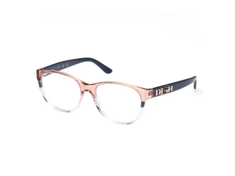 Guess Donna GU2980 092 Montature da vista Acetato Blu  Rotonda Normale