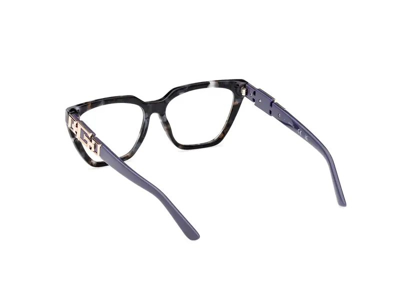 Guess Donna GU2985 020 Montature da vista Acetato Grigio Cat Eye Normale miniatura 3