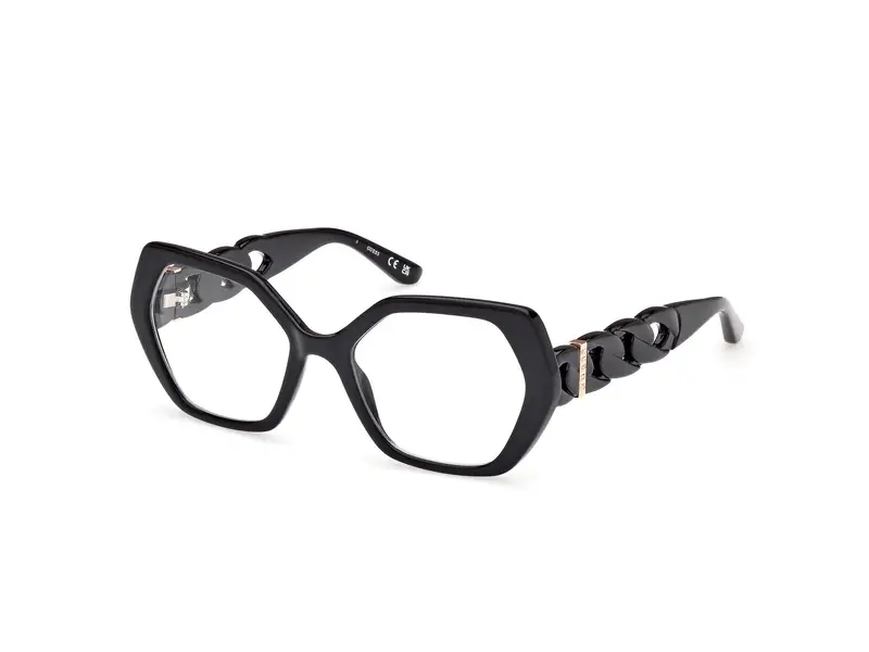 Guess Donna GU50116 001 Montature da vista Iniettato Nero  Geometrica Normale