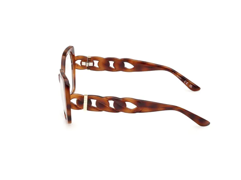 Guess Donna GU50116 053 Montature da vista Iniettato Havana Geometrica Normale miniatura 2