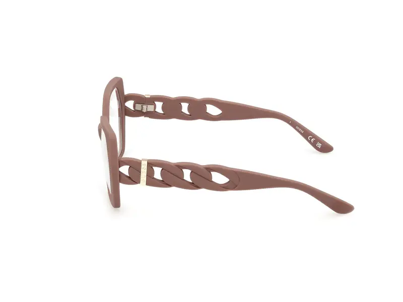 Guess Donna GU50116 058 Montature da vista Iniettato Beige Geometrica Normale miniatura 2