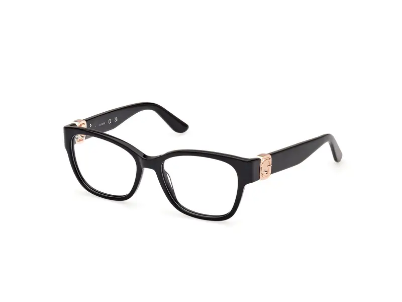 Guess Donna GU50120 001 Montature da vista Acetato Nero  Squadrata Normale