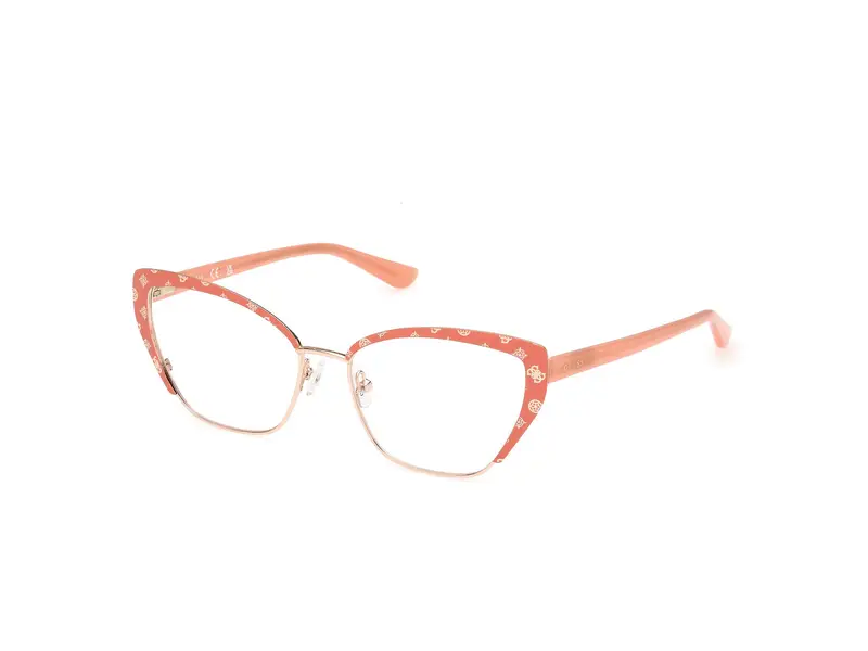 Guess Donna GU50122 074 Montature da vista Metallo Rosa  Cat Eye Normale