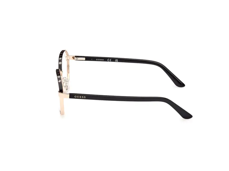 Guess Donna GU50124 005 Montature da vista Metallo Nero Rotonda Normale miniatura 2