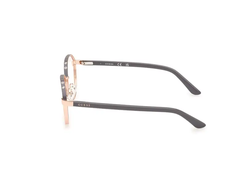 Guess Donna GU50124 028 Montature da vista Metallo Oro Rotonda Normale miniatura 2