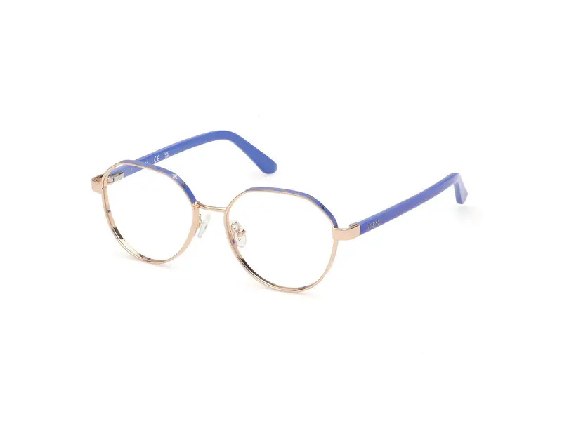 Guess Donna GU50124 092 Montature da vista Metallo Oro  Rotonda Normale