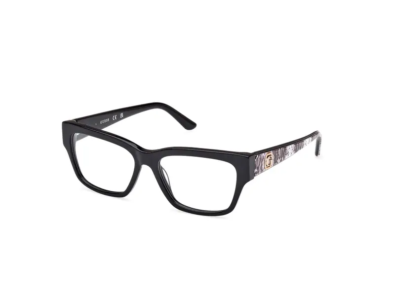 Guess Donna GU50126 001 Montature da vista Acetato Nero  Squadrata Normale