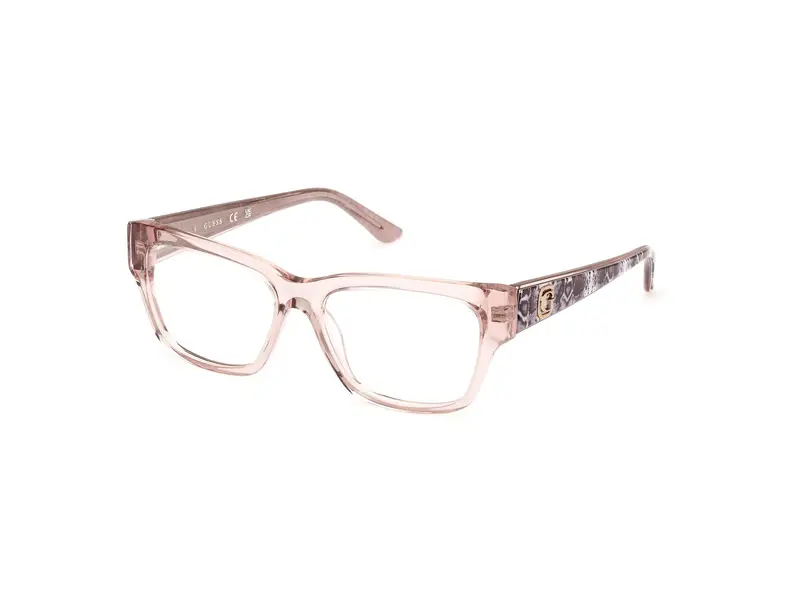 Guess Donna GU50126 057 Montature da vista Acetato Beige  Squadrata Normale