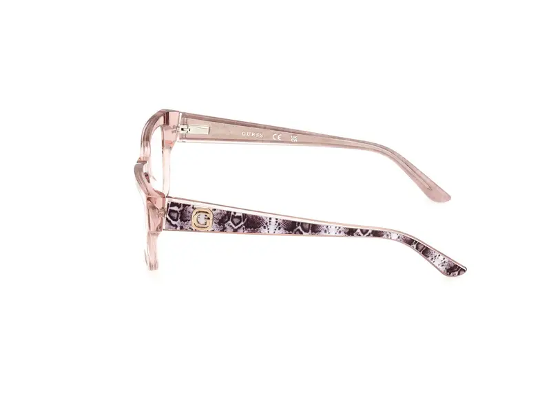 Guess Donna GU50126 057 Montature da vista Acetato Beige Squadrata Normale miniatura 2