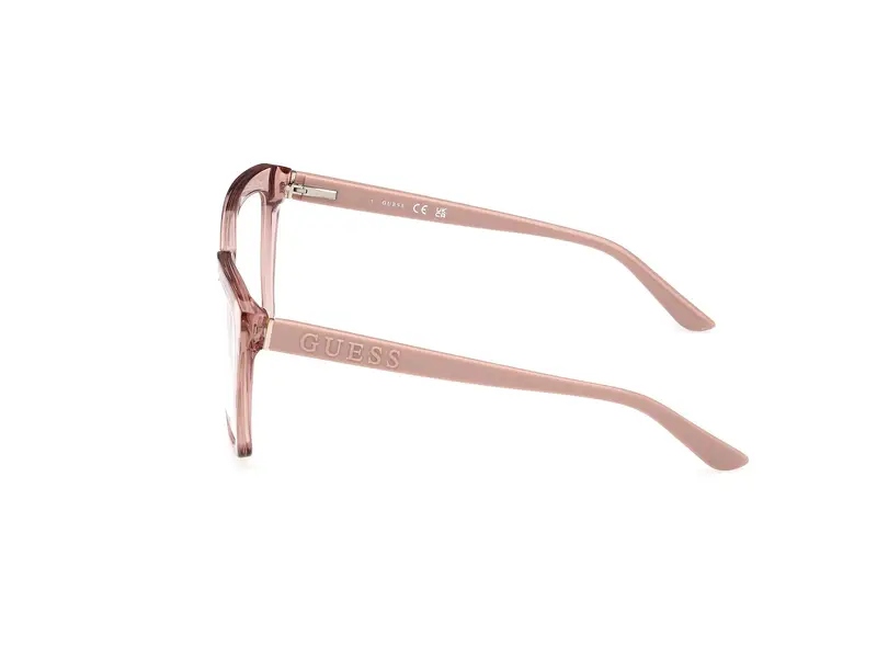 Guess Donna GU50173 057 Montature da vista Acetato Beige Geometrica Normale miniatura 2