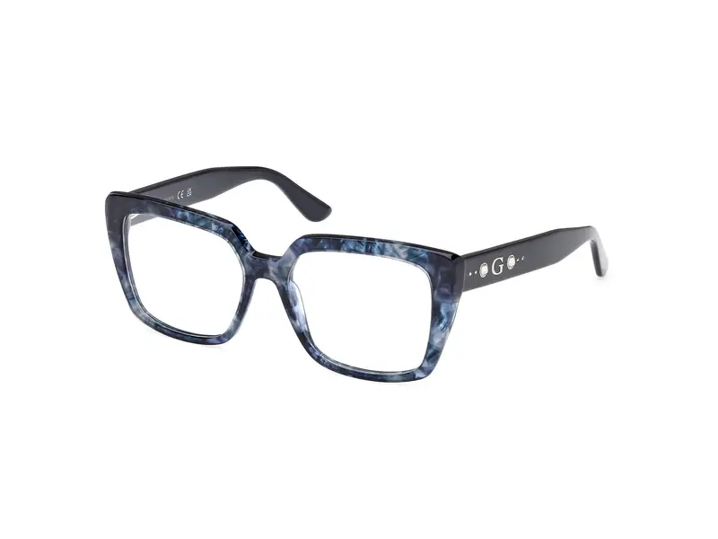 Guess Donna GU50174 092 Montature da vista Acetato Blu Squadrata Normale