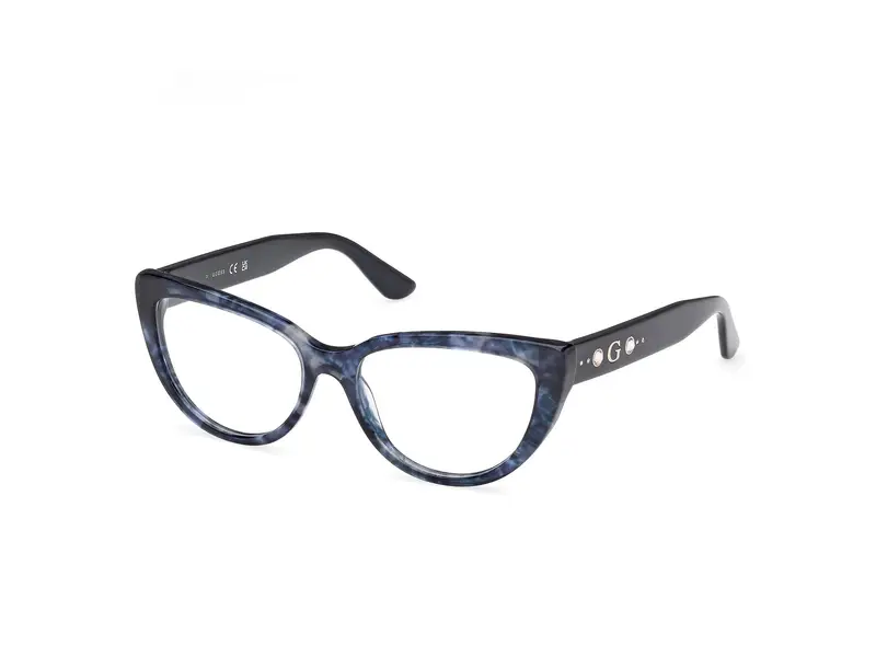 Guess Donna GU50175 092 Montature da vista Acetato Blu  Cat Eye Normale