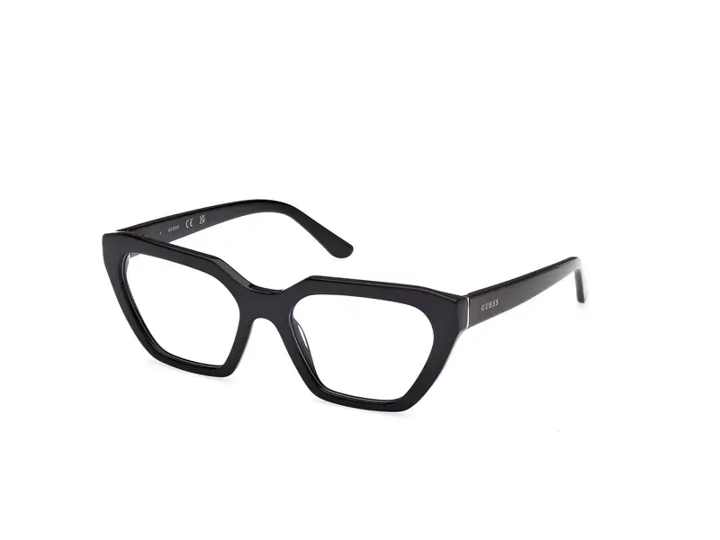 Guess Donna GU50176 001 Montature da vista Acetato Nero Geometrica Normale