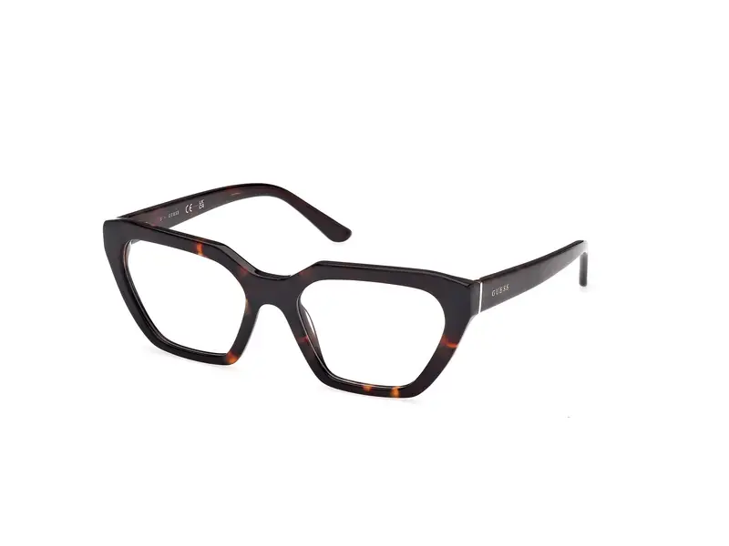 Guess Donna GU50176 052 Montature da vista Acetato Havana Geometrica Normale