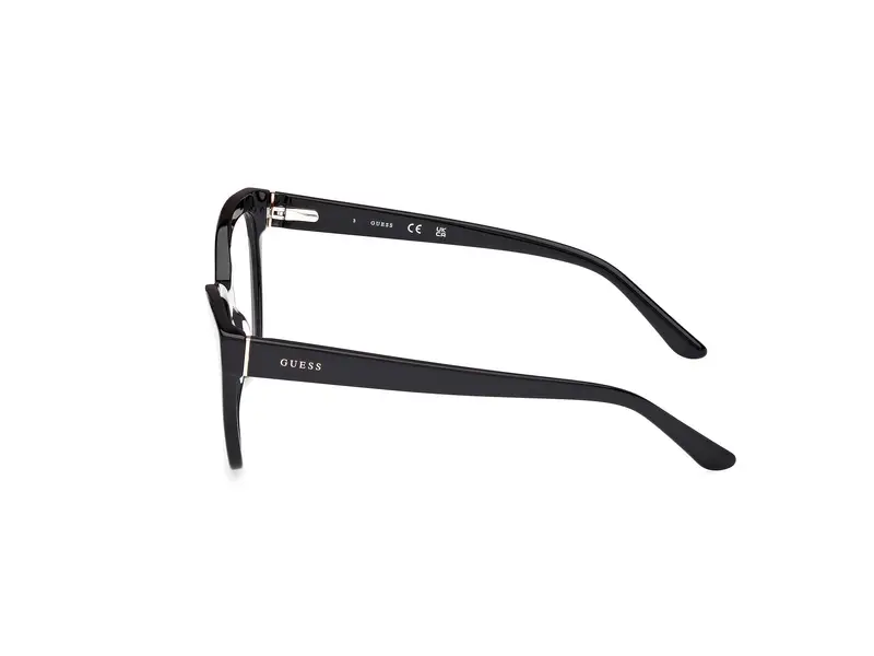Guess Donna GU50177 001 Montature da vista Acetato Nero Geometrica Normale miniatura 2
