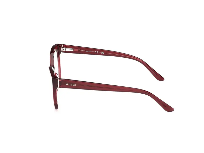 Guess Donna GU50177 069 Montature da vista Acetato Bordeaux Geometrica Normale miniatura 2