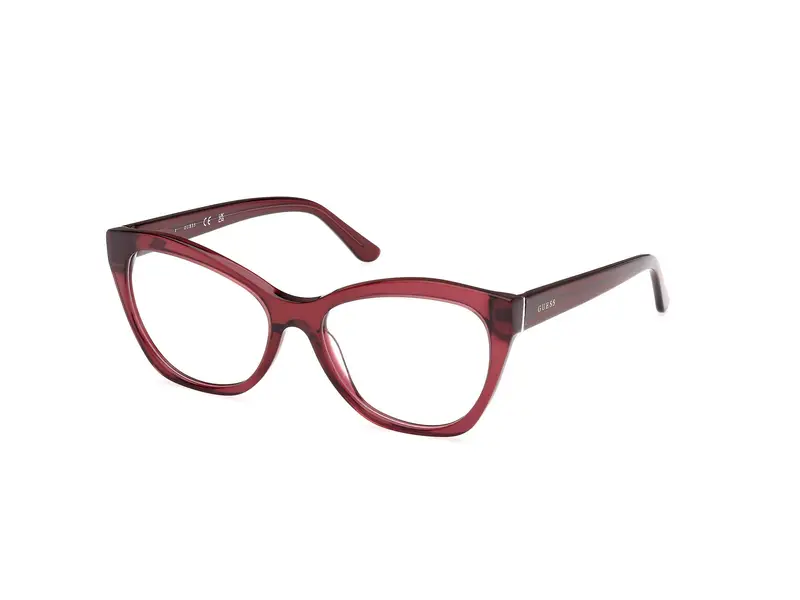 Donna GU50177 069 Montature da vista Acetato Bordeaux Geometrica Normale
