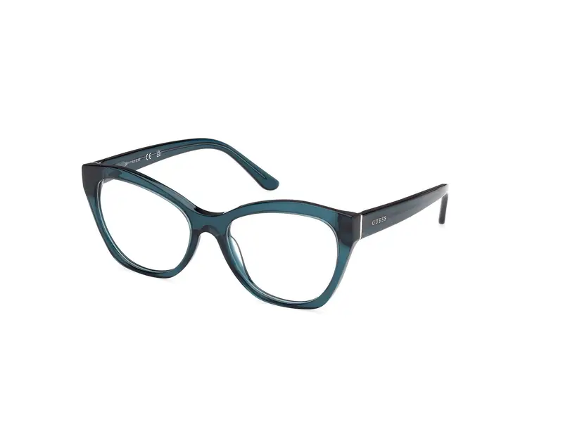 Guess Donna GU50177 087 Montature da vista Acetato Turchese Geometrica Normale