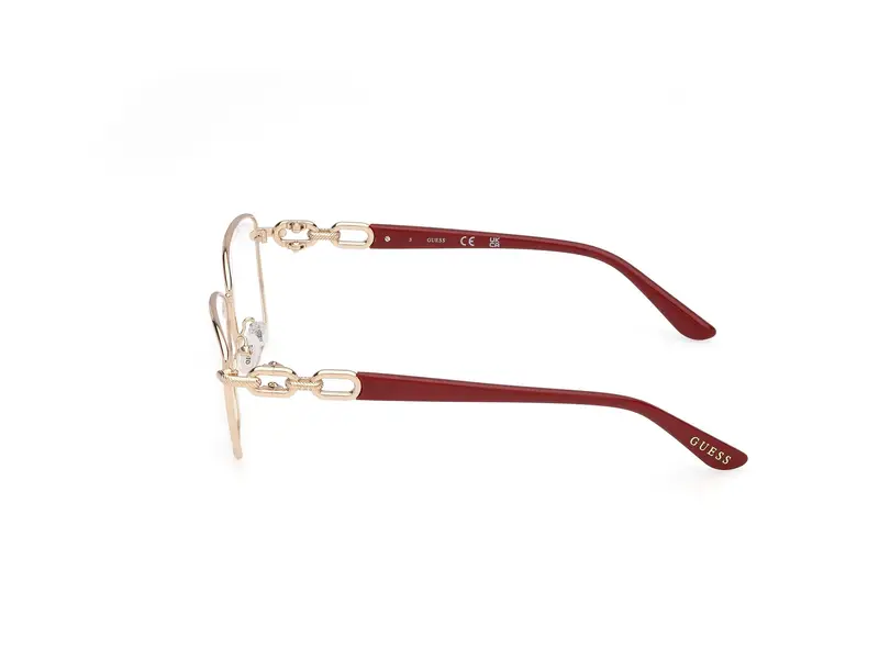 Guess Donna GU50179 032 Montature da vista Metallo Oro Squadrata Normale miniatura 2