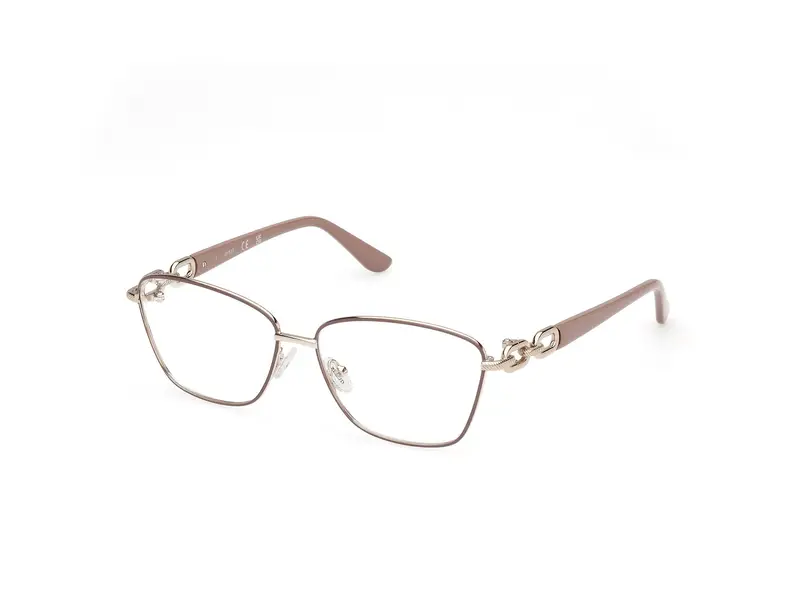 Guess Donna GU50179 058 Montature da vista Metallo Beige  Squadrata Normale