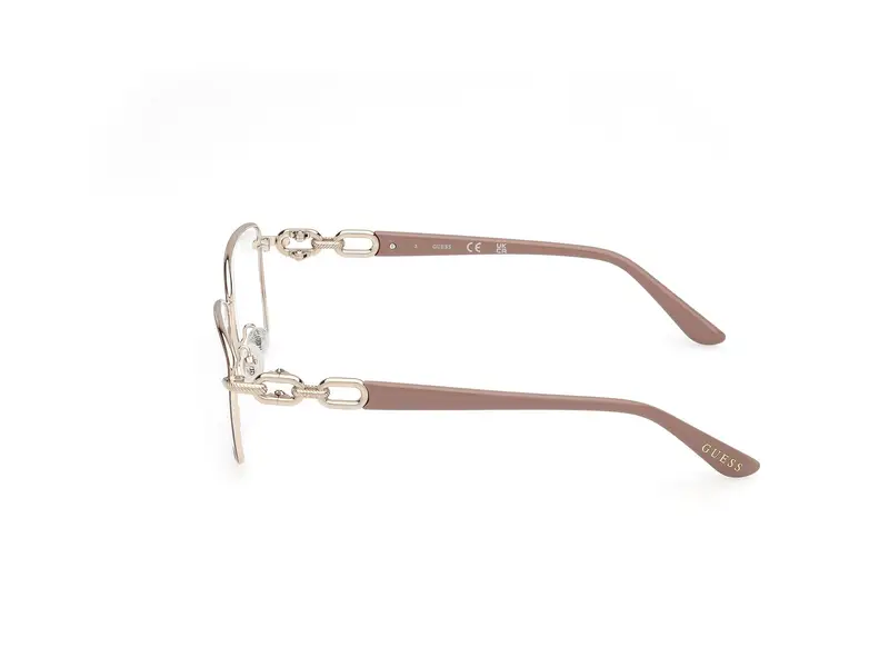 Guess Donna GU50179 058 Montature da vista Metallo Beige Squadrata Normale miniatura 2