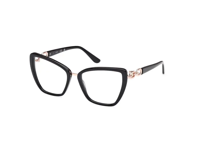 Guess Donna GU50180 001 Montature da vista Acetato Nero  Cat Eye Normale